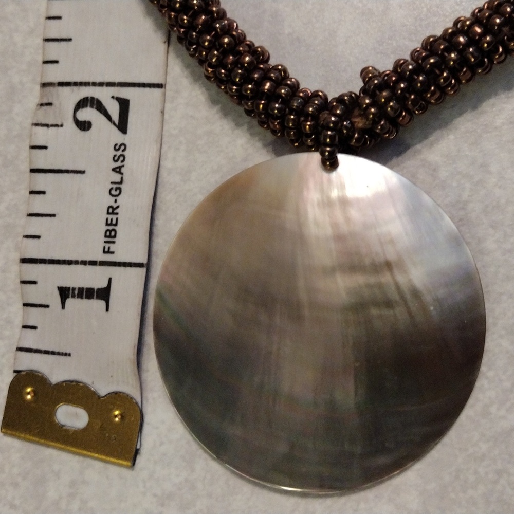 Lia Sofia Large Shell Pendant Necklace. - image 5